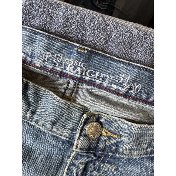 Tommy Hilfiger Freedom Jeans Blue Mens Size 36/30 Denim Cotton Relaxed Fit - Picture 3 of 9